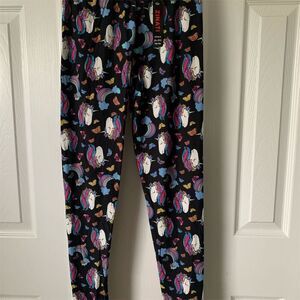 Zinati Women's Unicorn‎ & Butterfly Print Leggings One Size Multicolor